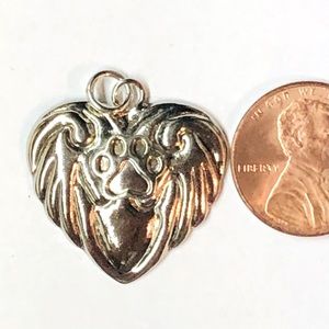 Sterling Silver Winged Pendant with Puppy Paw®️